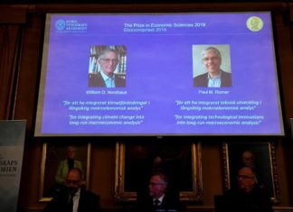 Nobeli Nordhaus ve Romer Aldı