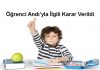 Öğrenci Andı’yla İlgili Karar Verildi